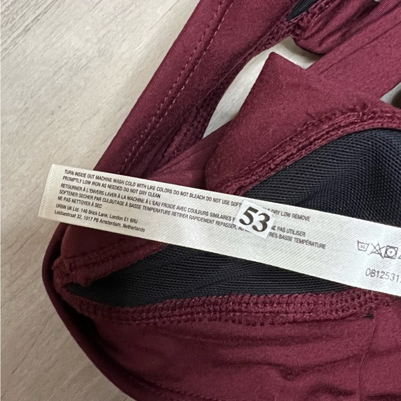NEW FP Movement Lightning Synergy Crop Sports Bra in burgundy, size S - Picture 4 of 5